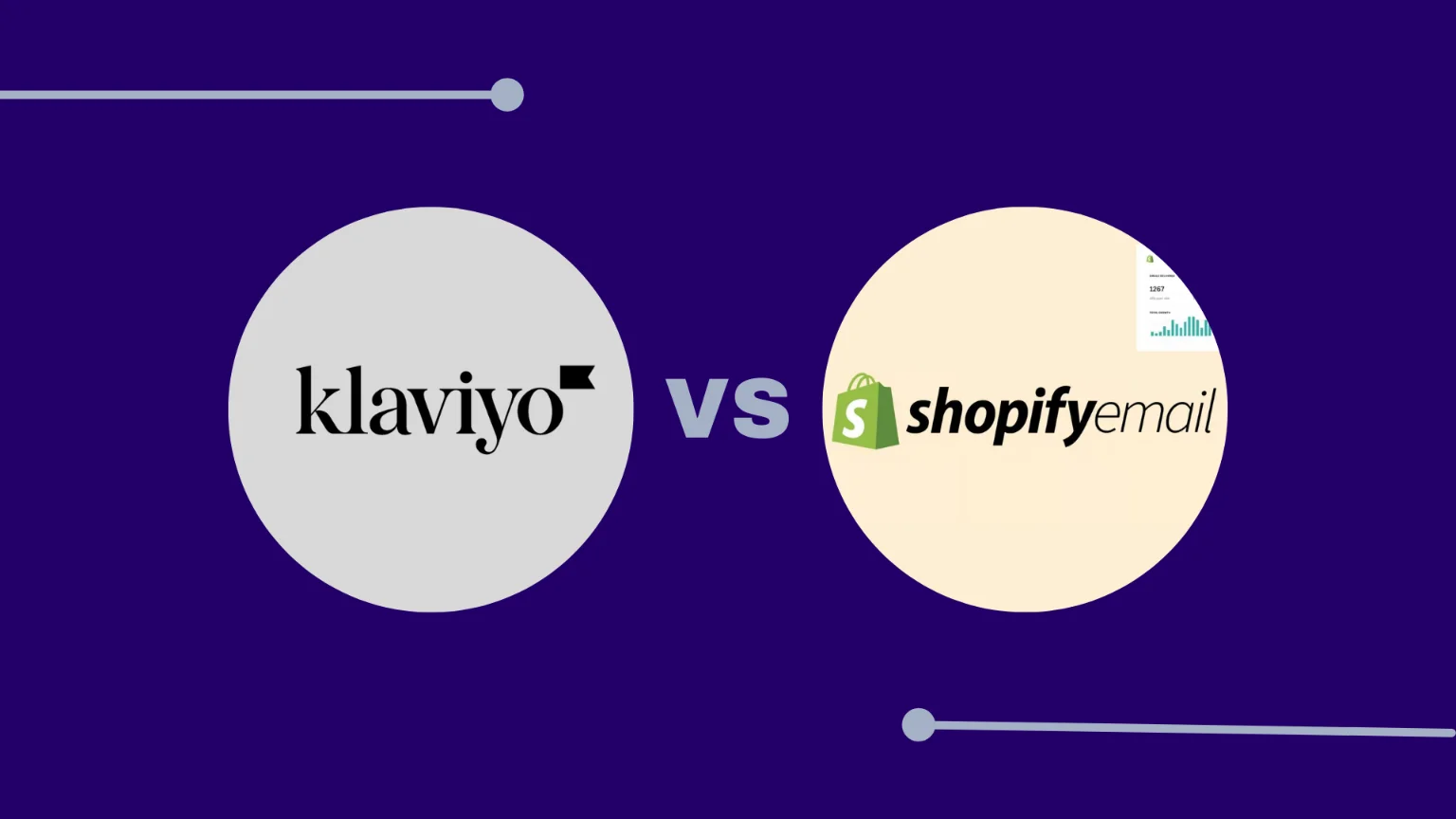 Klaviyo vs Shopify Email logos, representing the two popular email marketing platforms for Shopify.